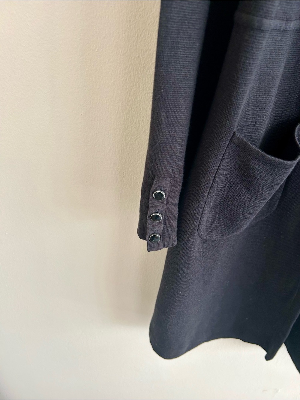 Talbots Black Ribbed Knit Top - Picture 4 of 4